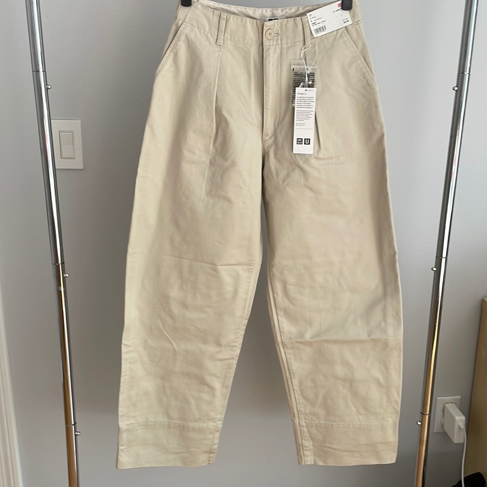 Uniqlo U Women Cotton Twill Pants NWT Size 4